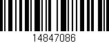 Código de barras (EAN, GTIN, SKU, ISBN): '14847086'
