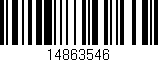 Código de barras (EAN, GTIN, SKU, ISBN): '14863546'