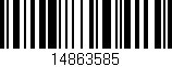 Código de barras (EAN, GTIN, SKU, ISBN): '14863585'