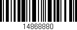 Código de barras (EAN, GTIN, SKU, ISBN): '14868880'
