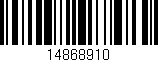 Código de barras (EAN, GTIN, SKU, ISBN): '14868910'