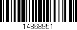 Código de barras (EAN, GTIN, SKU, ISBN): '14868951'