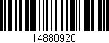 Código de barras (EAN, GTIN, SKU, ISBN): '14880920'