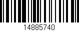 Código de barras (EAN, GTIN, SKU, ISBN): '14885740'