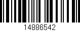 Código de barras (EAN, GTIN, SKU, ISBN): '14886542'