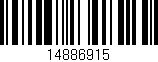 Código de barras (EAN, GTIN, SKU, ISBN): '14886915'