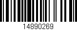 Código de barras (EAN, GTIN, SKU, ISBN): '14890269'