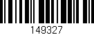 Código de barras (EAN, GTIN, SKU, ISBN): '149327'