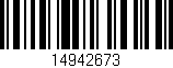 Código de barras (EAN, GTIN, SKU, ISBN): '14942673'