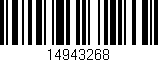 Código de barras (EAN, GTIN, SKU, ISBN): '14943268'
