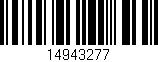 Código de barras (EAN, GTIN, SKU, ISBN): '14943277'