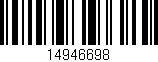 Código de barras (EAN, GTIN, SKU, ISBN): '14946698'