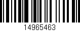 Código de barras (EAN, GTIN, SKU, ISBN): '14965463'