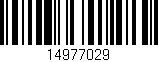 Código de barras (EAN, GTIN, SKU, ISBN): '14977029'