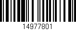 Código de barras (EAN, GTIN, SKU, ISBN): '14977801'