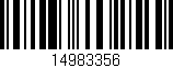 Código de barras (EAN, GTIN, SKU, ISBN): '14983356'