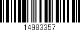Código de barras (EAN, GTIN, SKU, ISBN): '14983357'