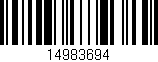 Código de barras (EAN, GTIN, SKU, ISBN): '14983694'