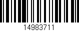 Código de barras (EAN, GTIN, SKU, ISBN): '14983711'