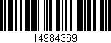 Código de barras (EAN, GTIN, SKU, ISBN): '14984369'