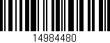 Código de barras (EAN, GTIN, SKU, ISBN): '14984480'