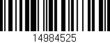 Código de barras (EAN, GTIN, SKU, ISBN): '14984525'