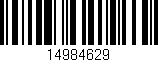 Código de barras (EAN, GTIN, SKU, ISBN): '14984629'