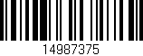 Código de barras (EAN, GTIN, SKU, ISBN): '14987375'