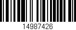 Código de barras (EAN, GTIN, SKU, ISBN): '14987426'