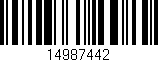 Código de barras (EAN, GTIN, SKU, ISBN): '14987442'
