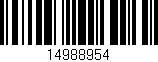 Código de barras (EAN, GTIN, SKU, ISBN): '14988954'