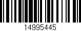 Código de barras (EAN, GTIN, SKU, ISBN): '14995445'