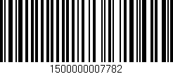 Código de barras (EAN, GTIN, SKU, ISBN): '1500000007782'