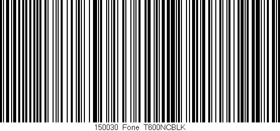 Código de barras (EAN, GTIN, SKU, ISBN): '150030_Fone_T600NCBLK'