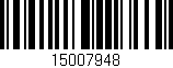 Código de barras (EAN, GTIN, SKU, ISBN): '15007948'