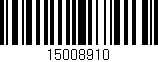 Código de barras (EAN, GTIN, SKU, ISBN): '15008910'