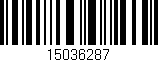 Código de barras (EAN, GTIN, SKU, ISBN): '15036287'