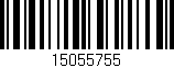 Código de barras (EAN, GTIN, SKU, ISBN): '15055755'