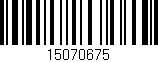 Código de barras (EAN, GTIN, SKU, ISBN): '15070675'