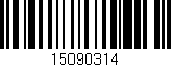 Código de barras (EAN, GTIN, SKU, ISBN): '15090314'