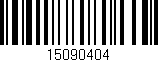 Código de barras (EAN, GTIN, SKU, ISBN): '15090404'