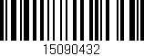 Código de barras (EAN, GTIN, SKU, ISBN): '15090432'