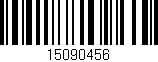 Código de barras (EAN, GTIN, SKU, ISBN): '15090456'