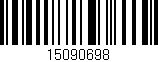 Código de barras (EAN, GTIN, SKU, ISBN): '15090698'