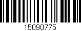 Código de barras (EAN, GTIN, SKU, ISBN): '15090775'