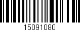 Código de barras (EAN, GTIN, SKU, ISBN): '15091080'