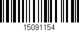 Código de barras (EAN, GTIN, SKU, ISBN): '15091154'