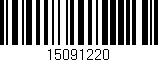 Código de barras (EAN, GTIN, SKU, ISBN): '15091220'