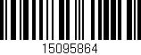 Código de barras (EAN, GTIN, SKU, ISBN): '15095864'