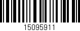 Código de barras (EAN, GTIN, SKU, ISBN): '15095911'